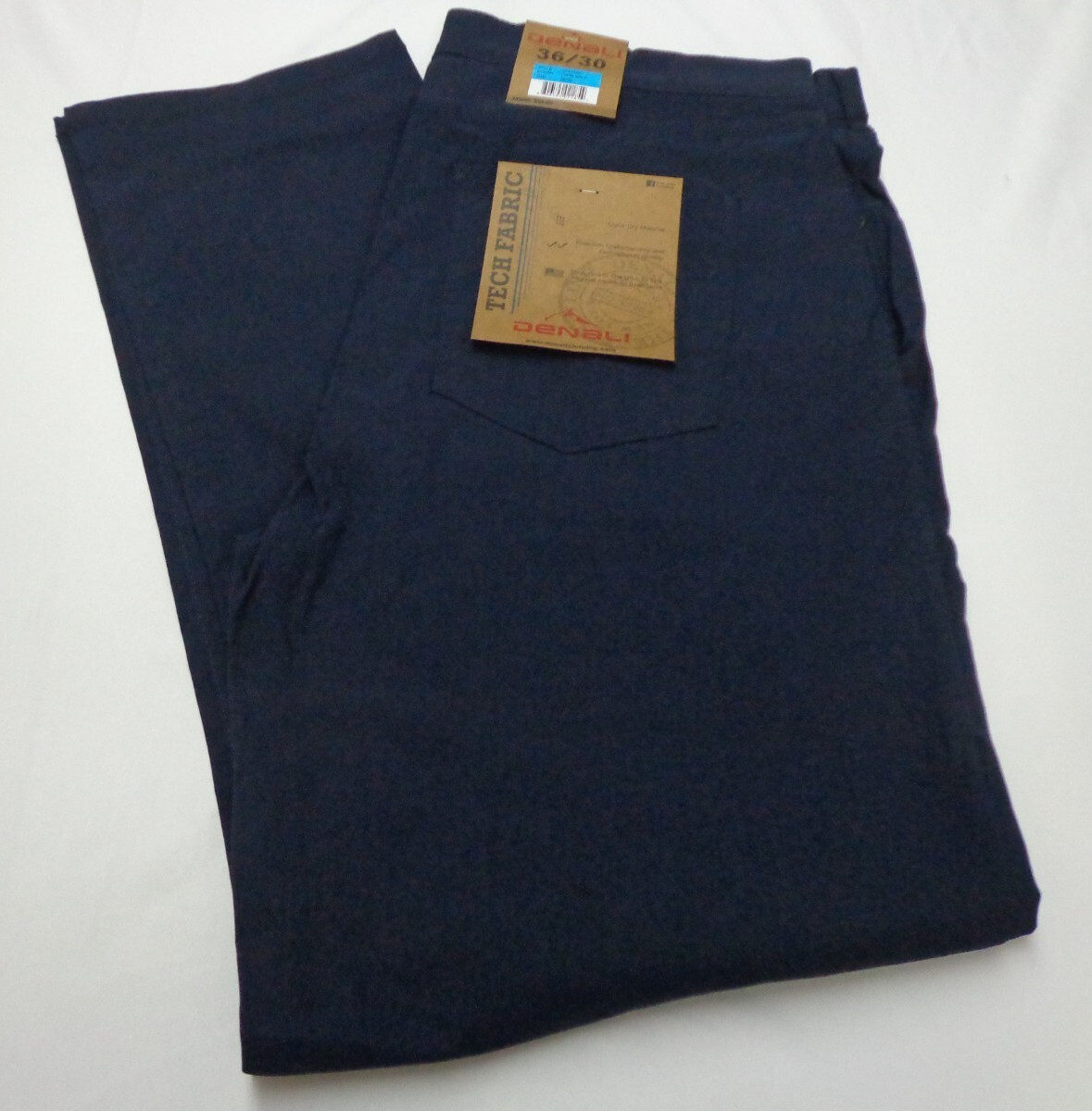 DENALI Dark Navy Blue Tech Fabric Stretch Pants NWT 36/30 MSRP $54