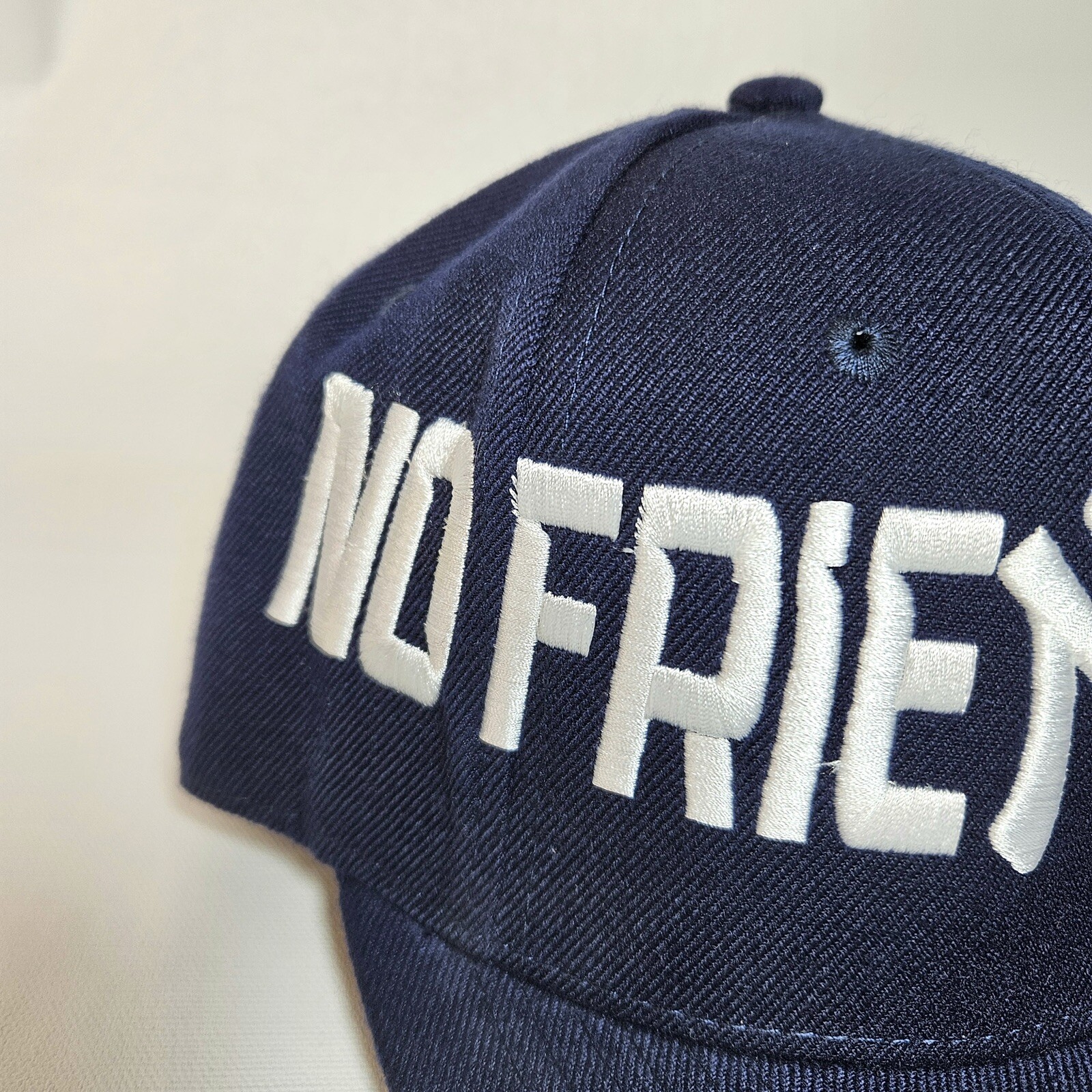 No Friends Phase 1 Baseball Cap Premium Headwear Kipa Hat Navy Blue Size 7 1/8