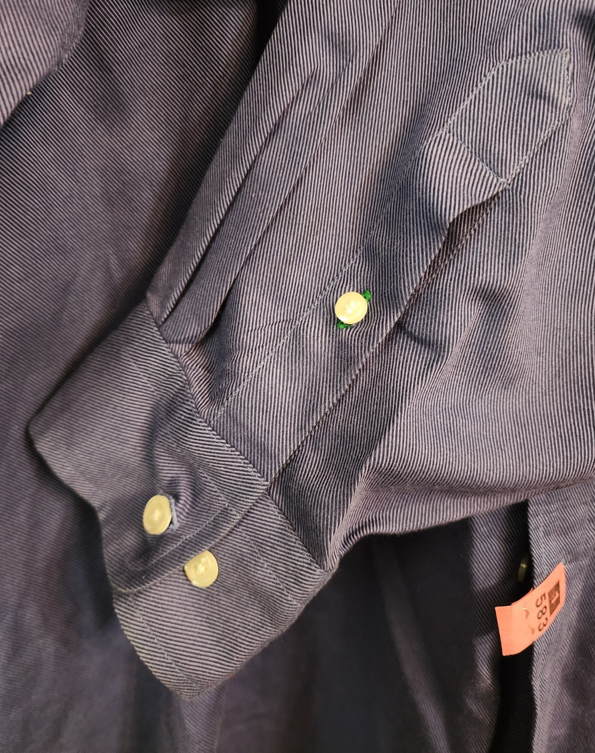 Vintage Tommy Hilfiger Button Down Shirt Men’s Size 17 1/2 Tall 35-36 Purple