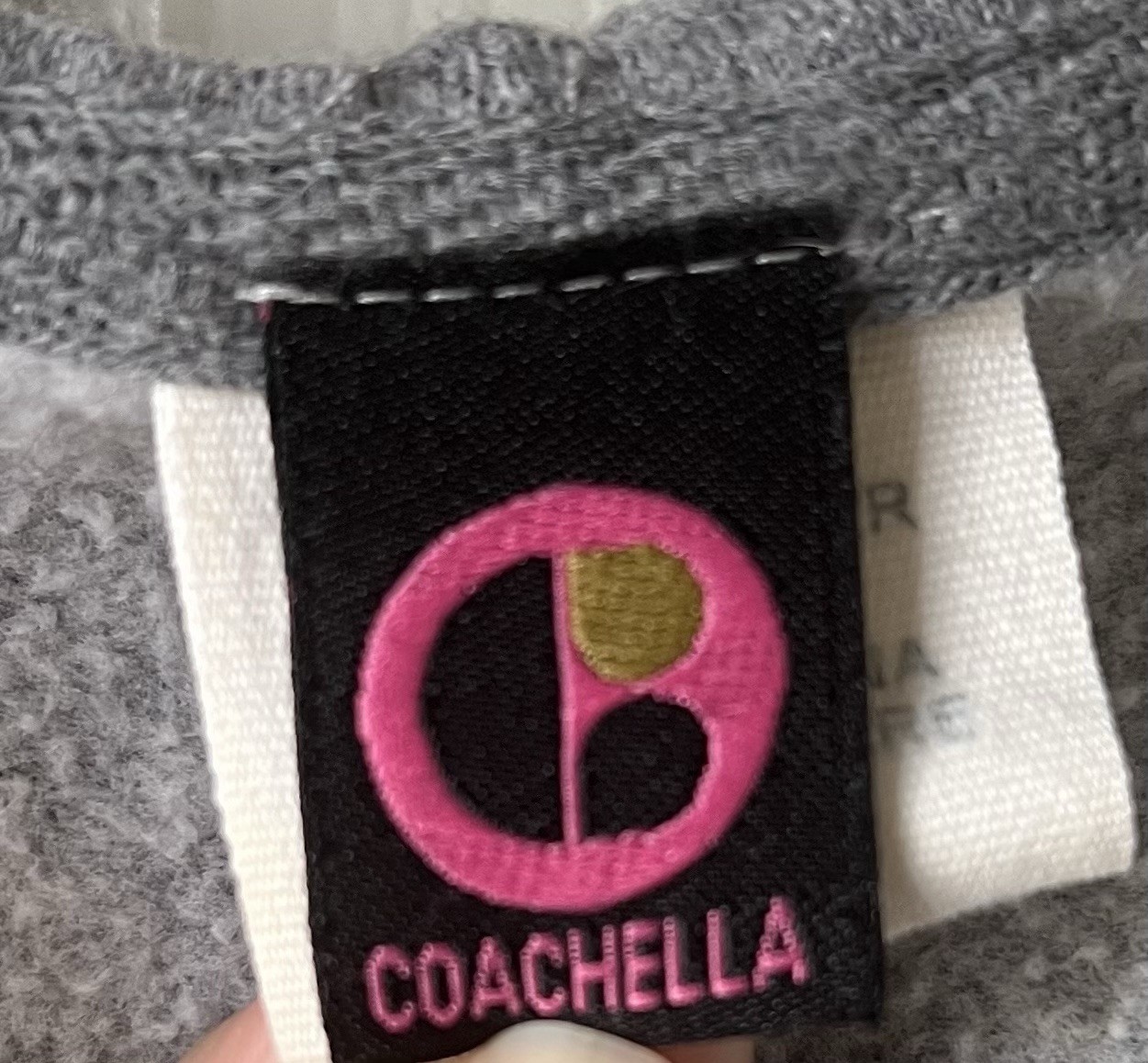 Vintage 2006 Coachella Gray Amplifiers Graphic Full Zip Hoodie Size M