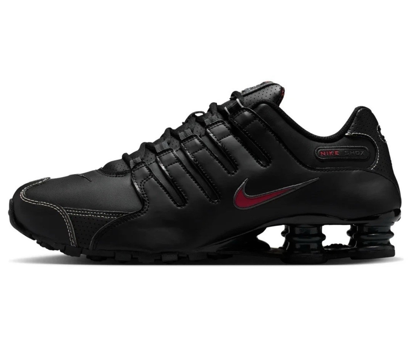 Nike Shox NZ Men’s Shoes Black White Varsity Red 378341 017 Size 10 Sneakers