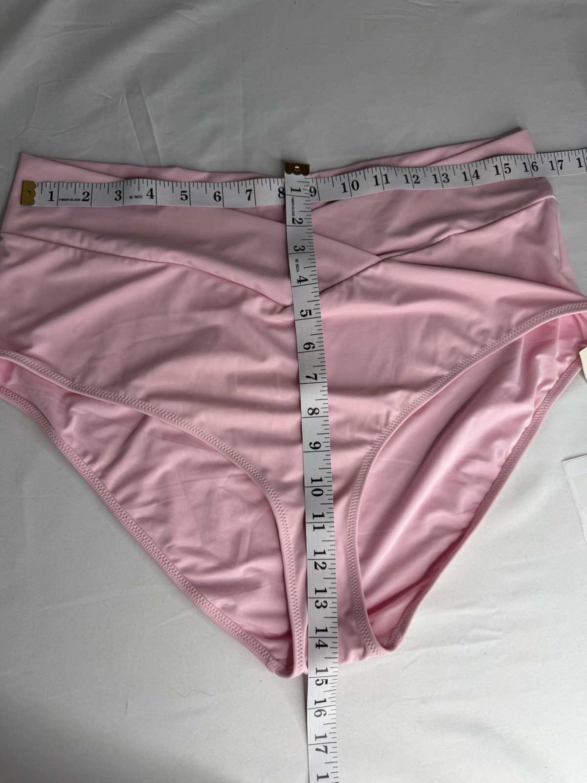 Aerie Real Good High Waisted Bikini Bottoms XXL Pink Crossover Full Coverage NWT