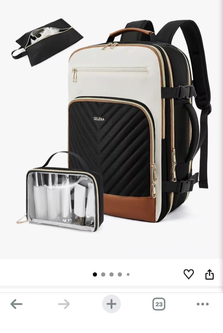 Telena Travel Backpack for Women, 15.6 inch Laptop Backpack TSA Carry on Backpac