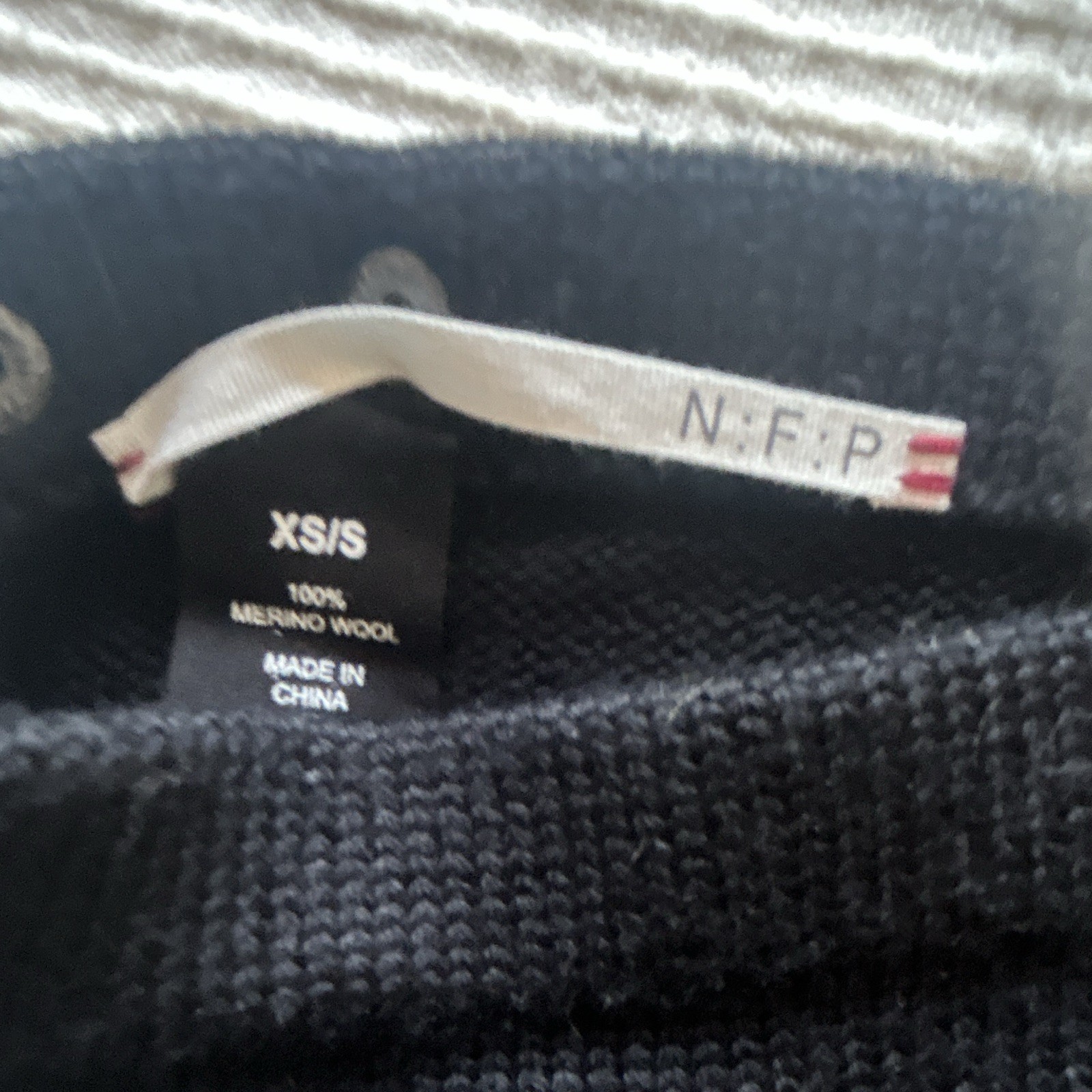 NFP 100% Merino Wool Leg Warmers, Black Solid Cuff, Women’s XS/S, 1 Pair