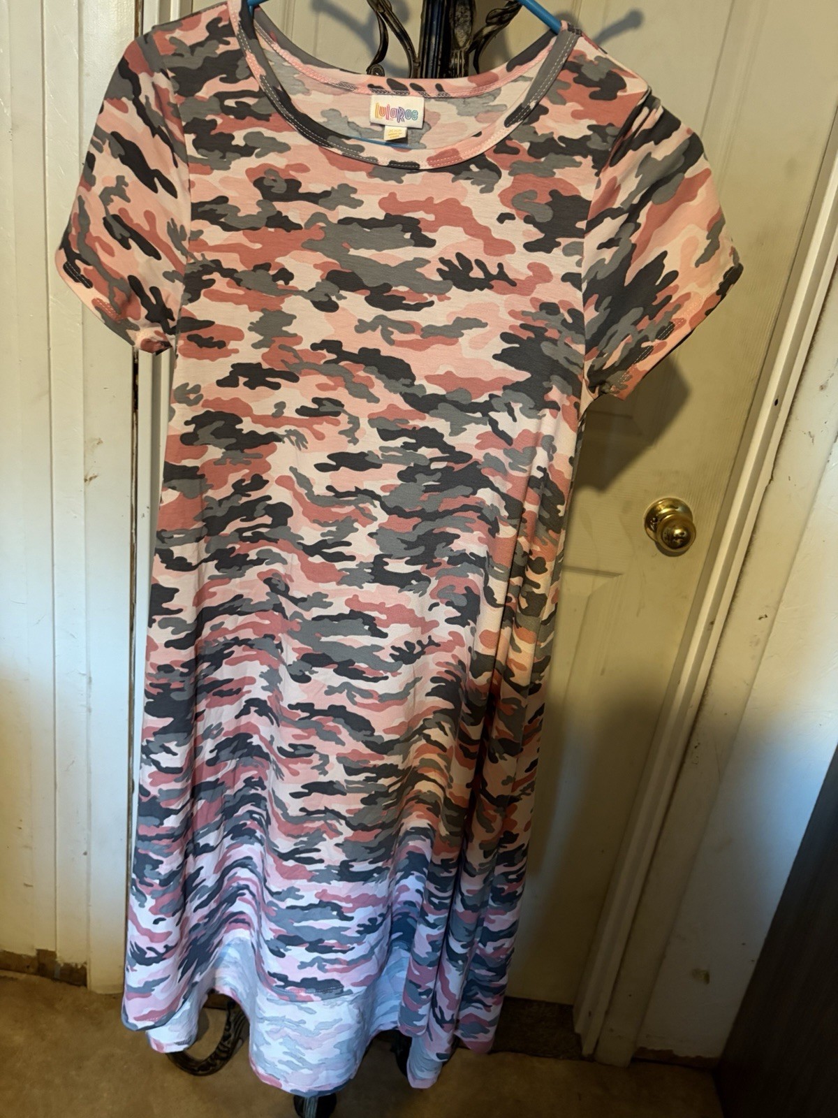 LuLaRoe *Pink Camo* Dress (Size XXS)