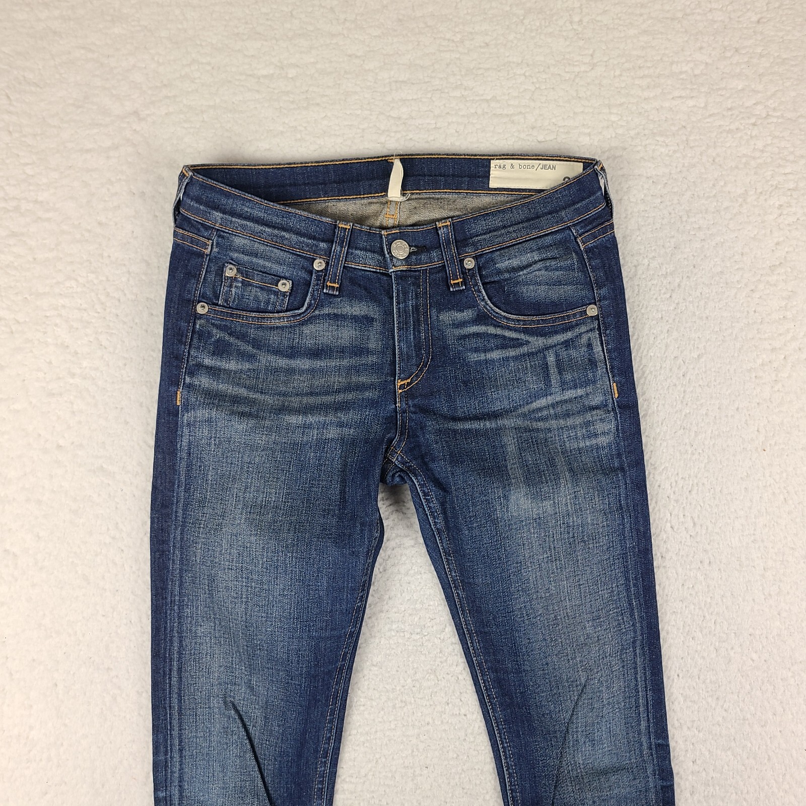 Rag & Bone Jeans Womens 26 Blue Skinny Kingsland Dark Wash Denim