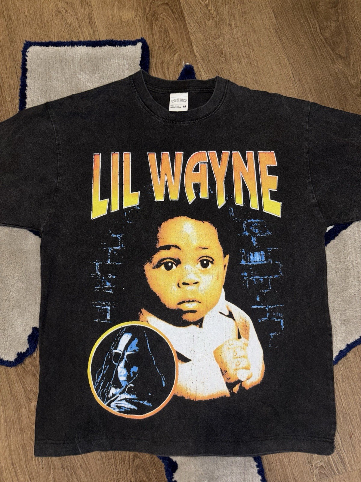 Lil Wayne Tha Carter III Double-Sided Graphic Tee Black Men’s M Cotton