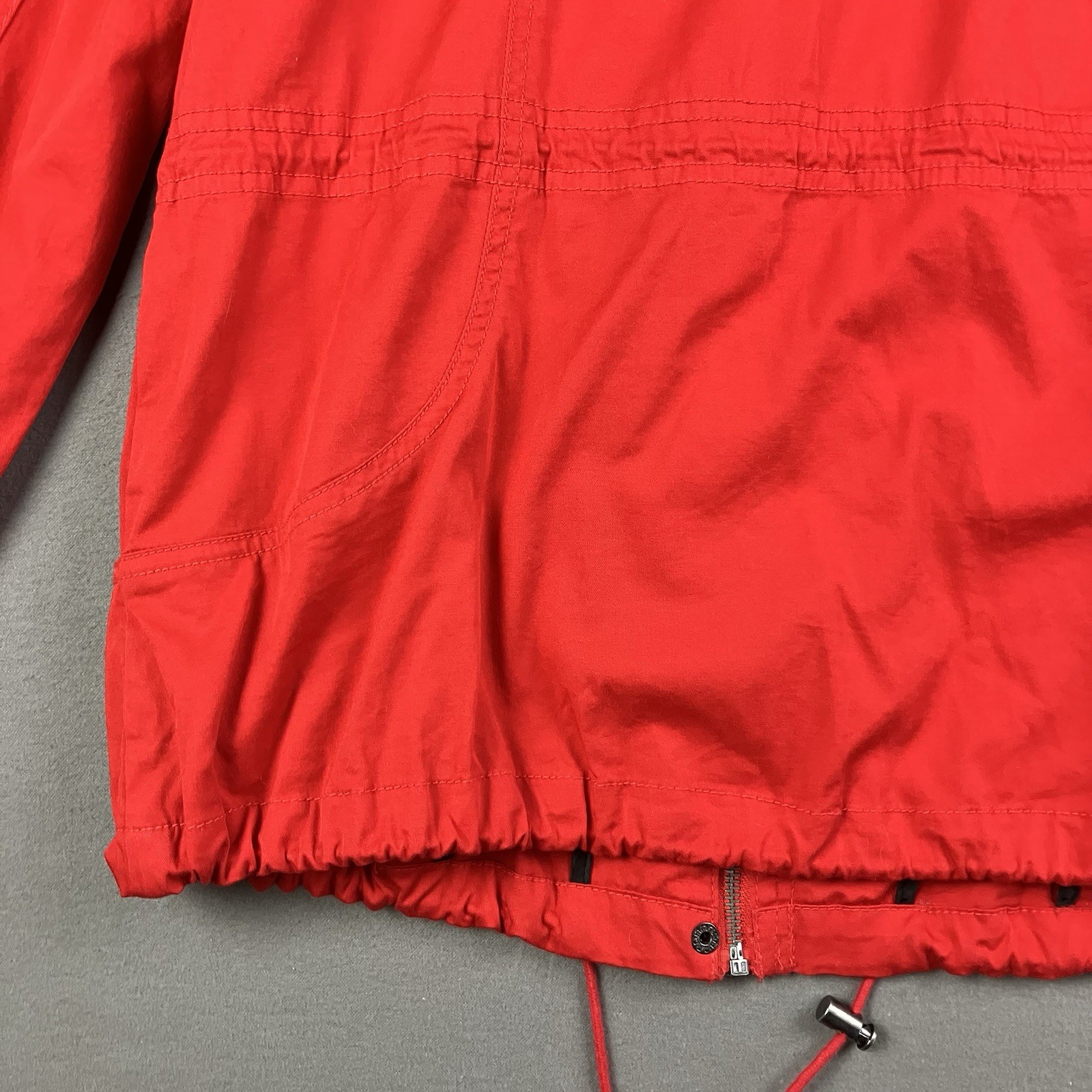 Style & Co. Women’s Size Large Red Jacket Full Zip Button Snap Outdoor Coat