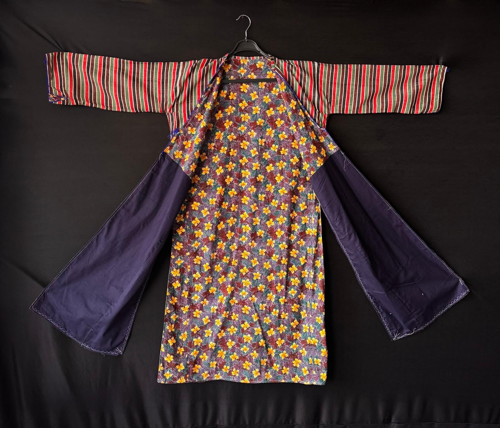 Antique Ottoman Silk Turkish Costume, Anatolian Three-Skirted Dress, Anatolian