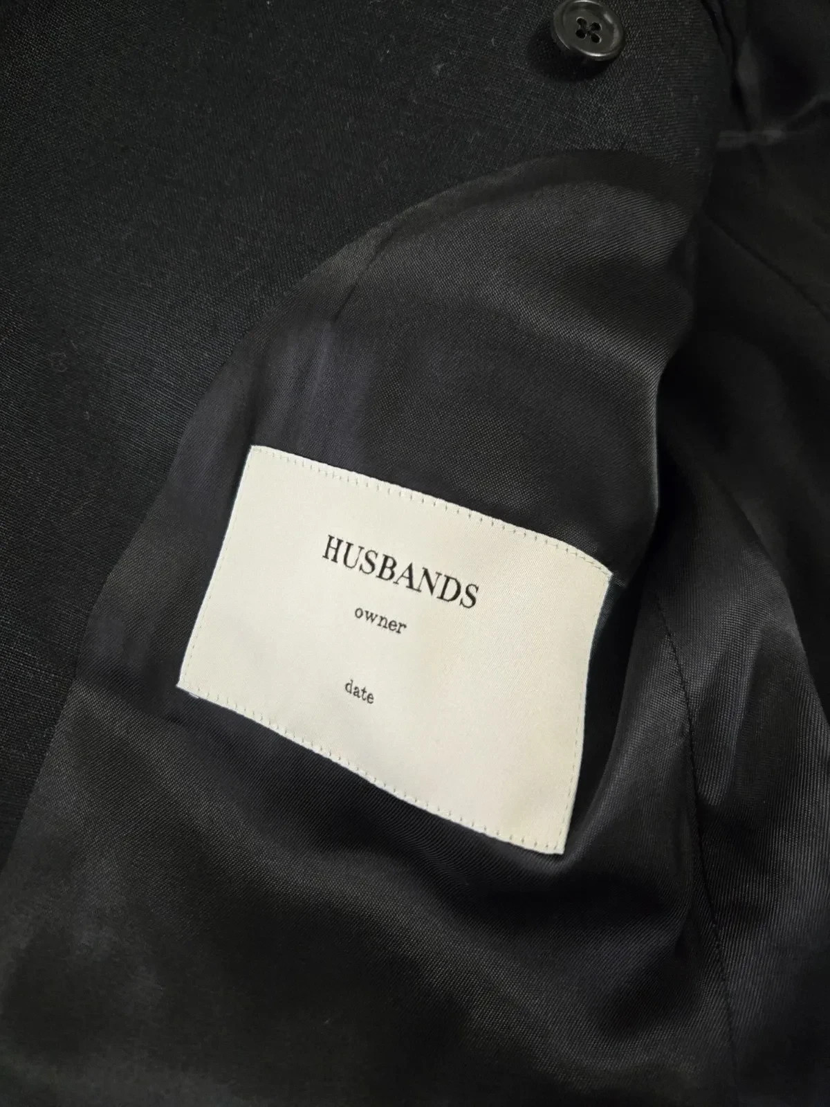 Husbands Paris Black Linen Suit EU 48 / 40 US 38 / 30 Gucci Vault Archive Rare