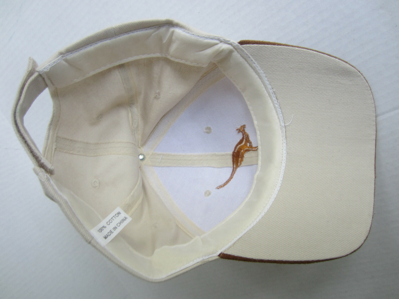 Australia Two-Toned Adjustable Baseball Cap w/ Embroidered Kangaroo NWT