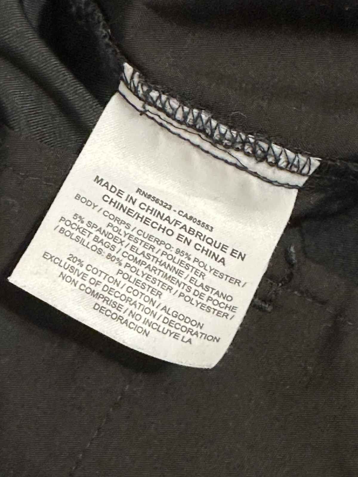 Nike Dri-Fit Tech Performance Hybrid Mens 40×32 Black Stretch Chino Golf Pants