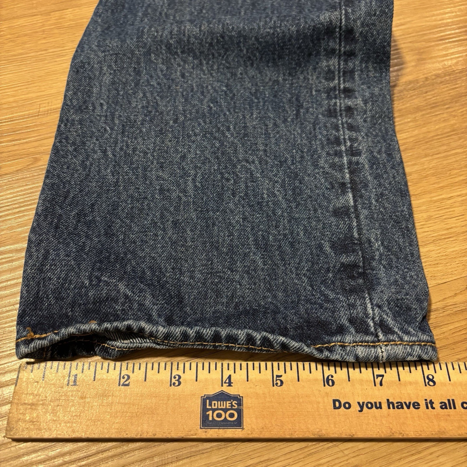 Levis 501 Jeans Men 38×36 Original Fit Blue Dark Stonewash Denim Button Fly 0194