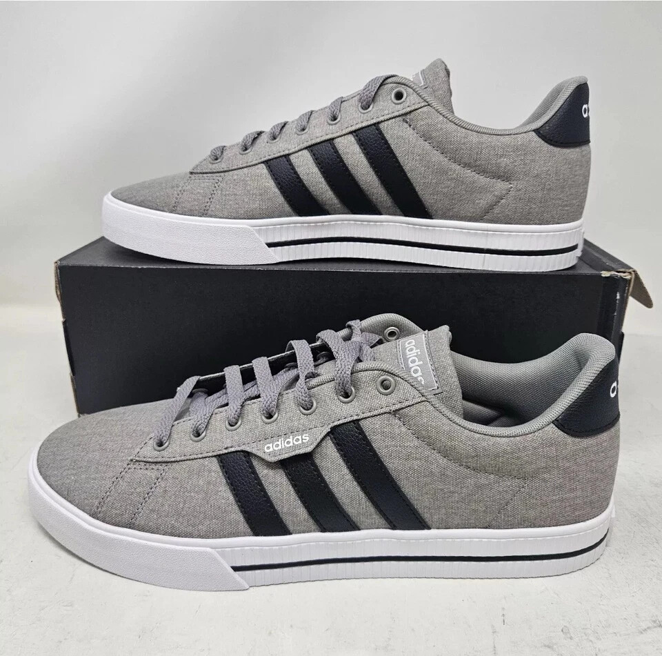 Adidas Daily 3.0 Low Men’s Size 8 – 9 Casual Lifestyle Shoes Gray Black FW3270