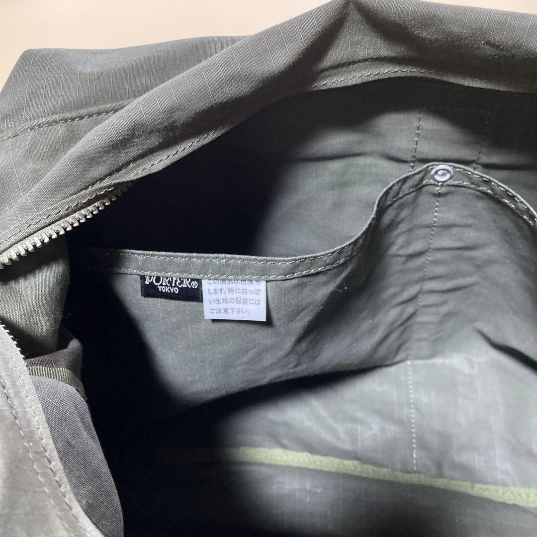 Yoshida Porter Shoulder Bag Khaki Large 42×35×15 Made in Japan