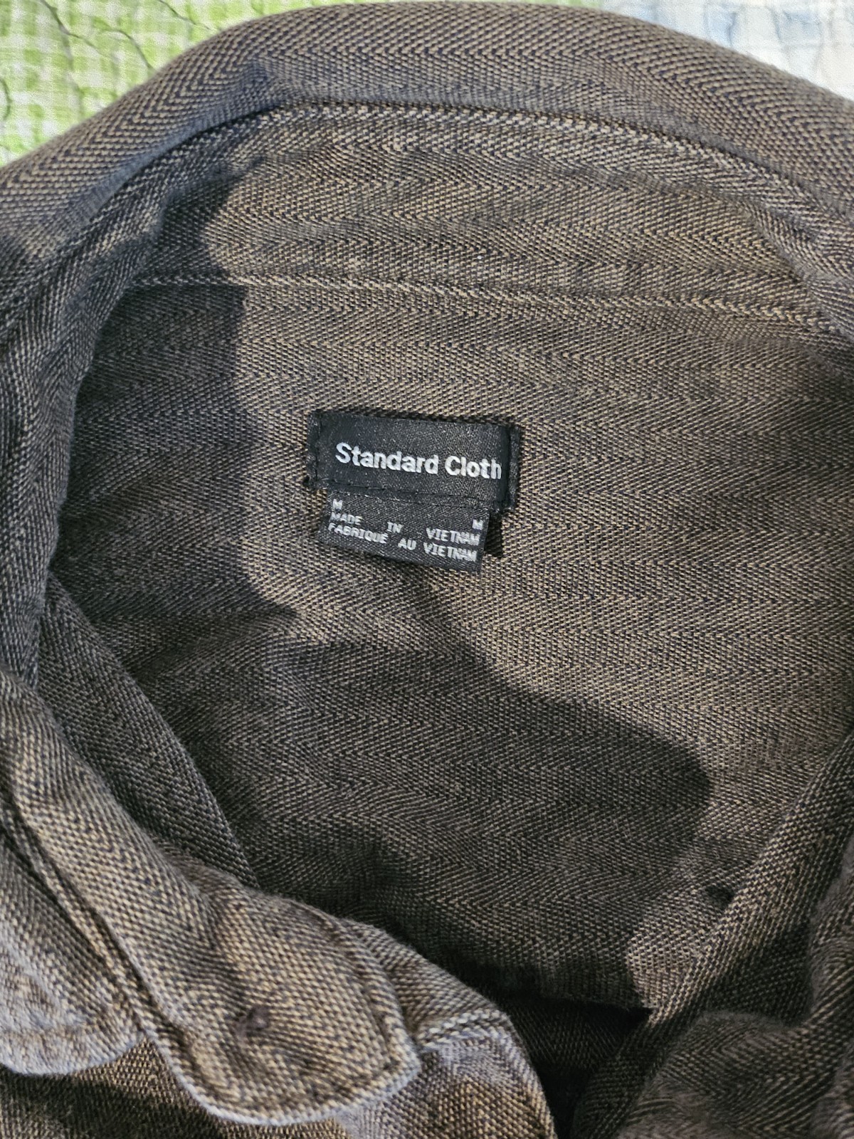 Urban Outfitter Standard Cloth Brown Button Up Utility Shirt Size M
