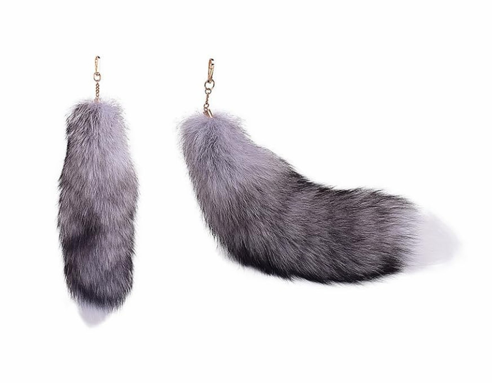 3 Pcs Fluffy false Tail Cosplay Tail Handbag Keychain Costume for Kids Adult …