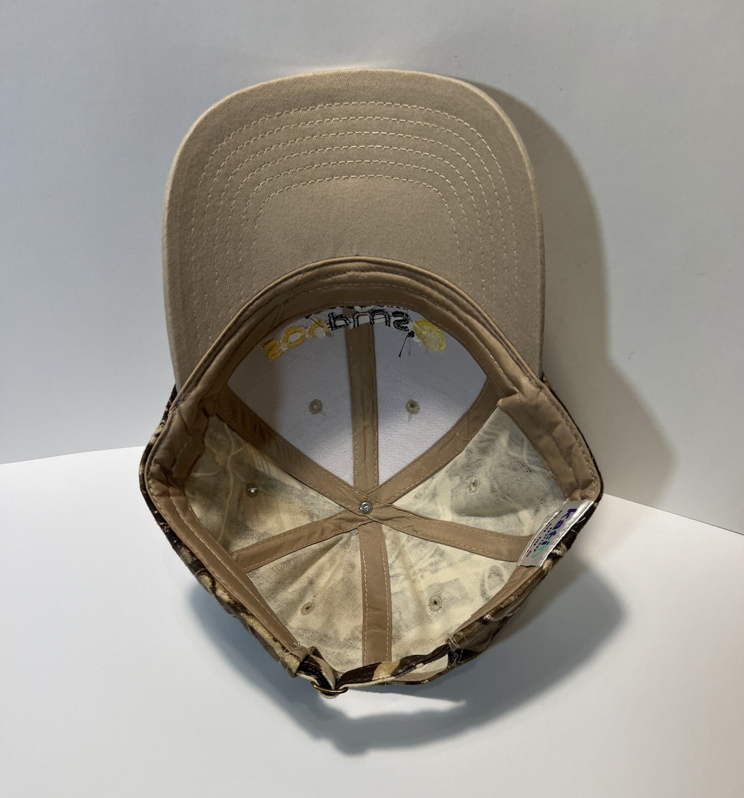 Kati Sportcap SOYPLUS beyond bypass Hat Tan and Camo Adjustable Strap