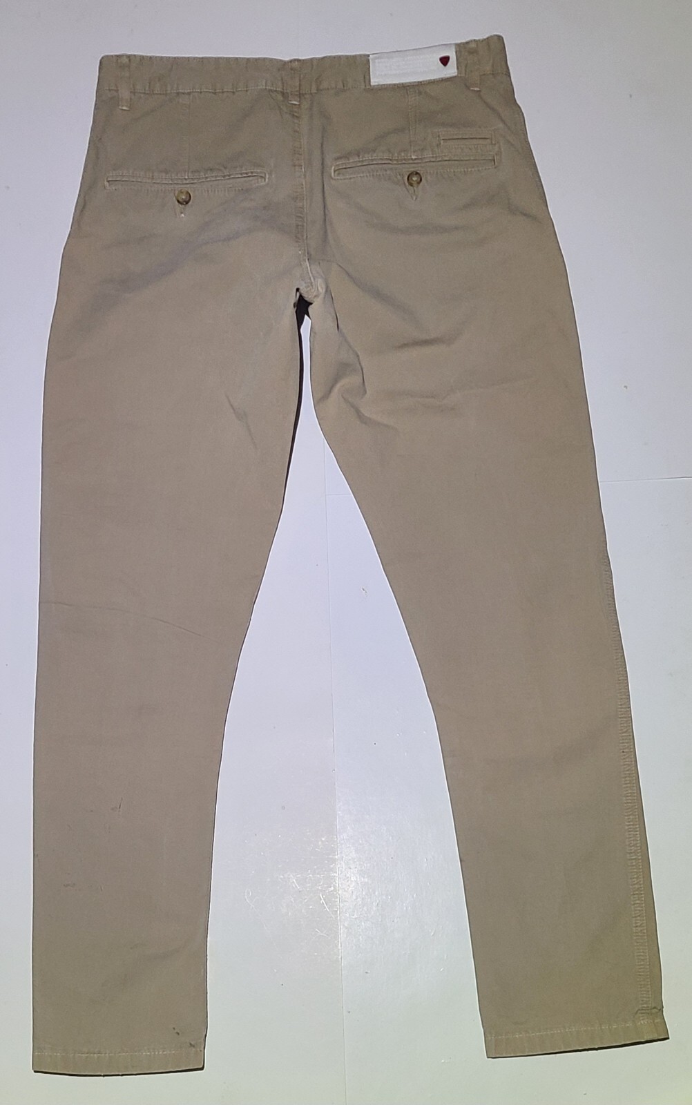 Strellson Khaki Pants Mens 34X31 Khaki Straight Fit Chino Slash Pockets