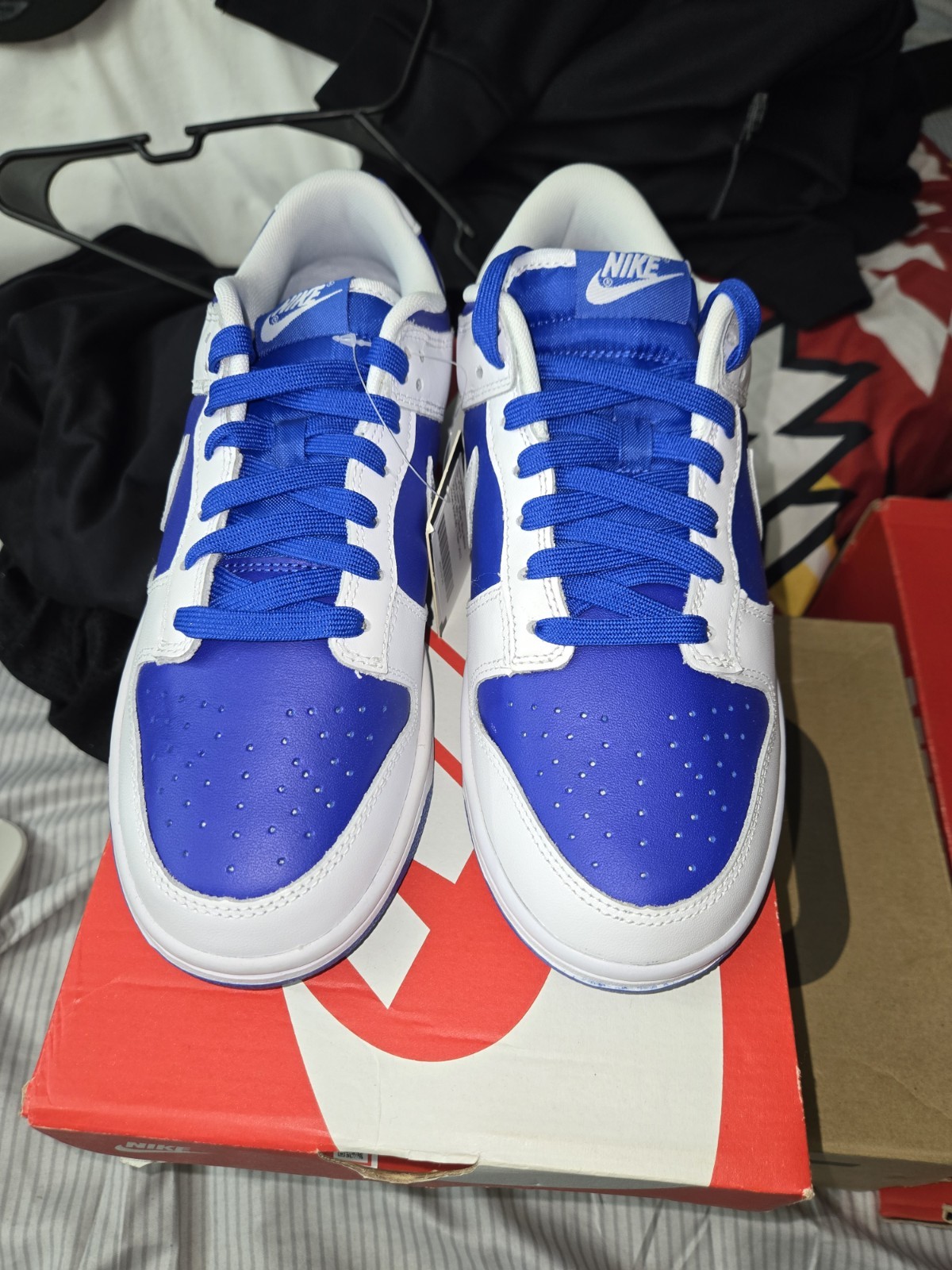 Nike Dunk Low Retro Racer Blue/White Size 8 DD1391-401 Brand New Fast Shipping