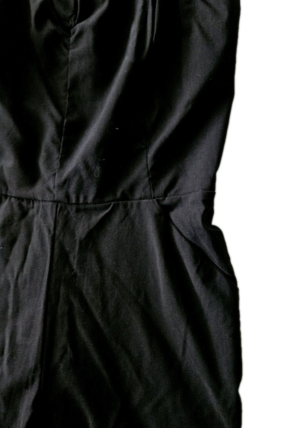 Unique Brand Halter Top Jumpsuit Low Back Vintage Style Black Sz Large 10 12 NWT