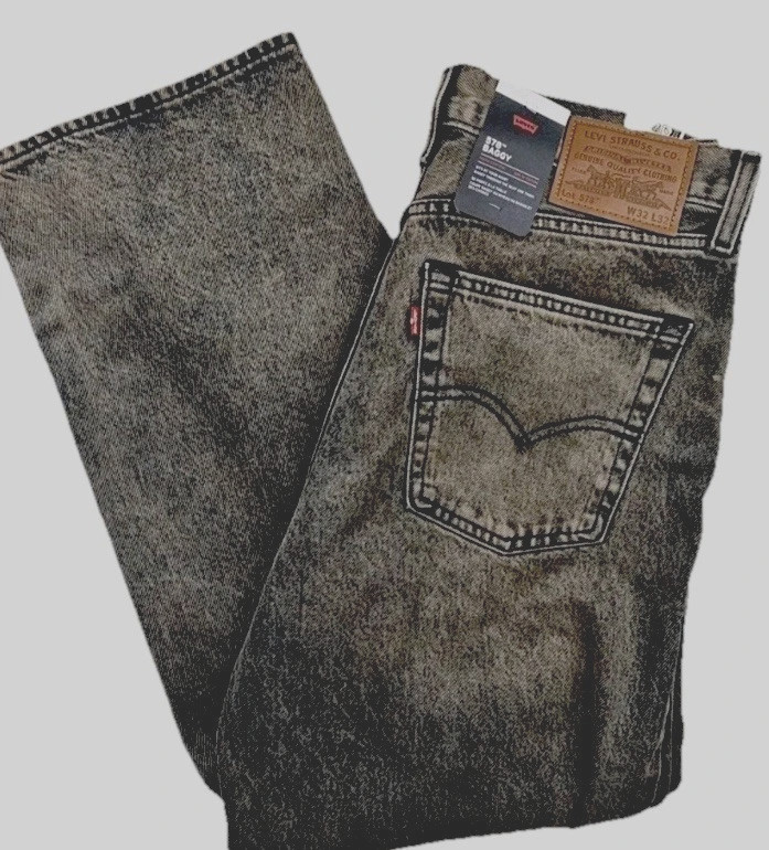 Nwt Levi’s 578 Baggy Denim Jeans Mens 32 X 32 Y2K Cotton Black Gray A4750-0029