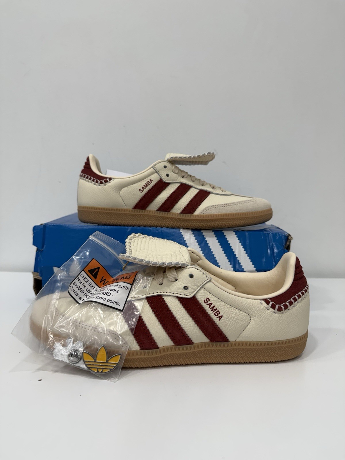 adidas Samba LT W Wonder White “Preloved” Ruby White Sneaker JS3541 Woman Size 8