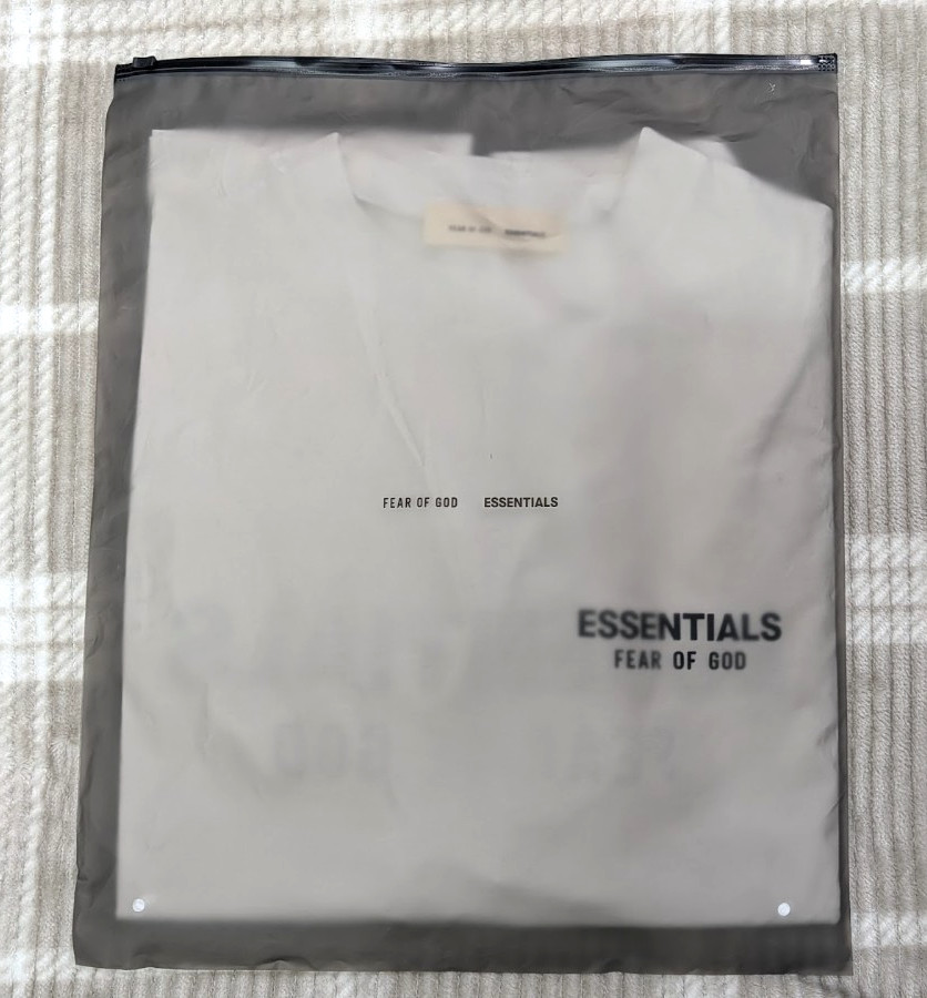 Fear of God Essentials Classic Tee ‘Bright White’ L Size Oversized T-Shirt SS25