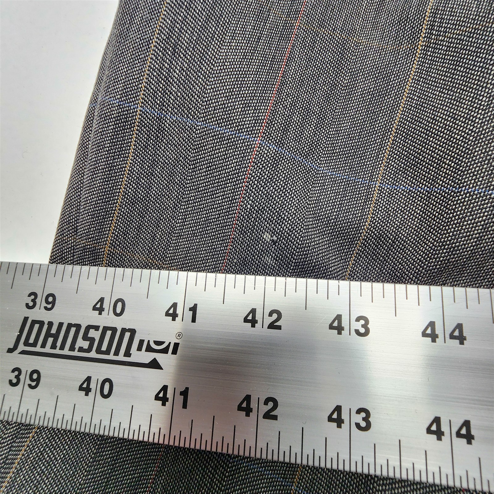 VTG USA MADE Austin Reed 42L 34×34 Gray Birdseye Windowpane Wool Mens Suit