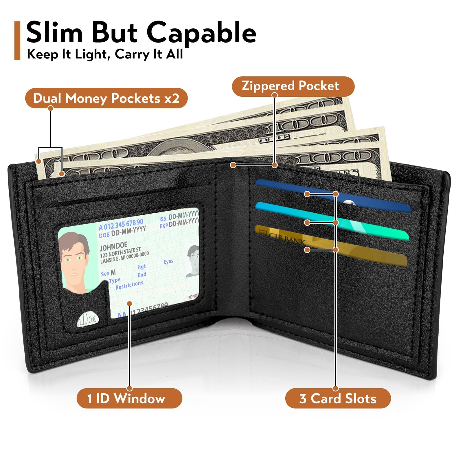 Fonwill Teen Boys Wallet, Birthday Gift for 5 6 7 8 9 10 11 12 Don’ttouch