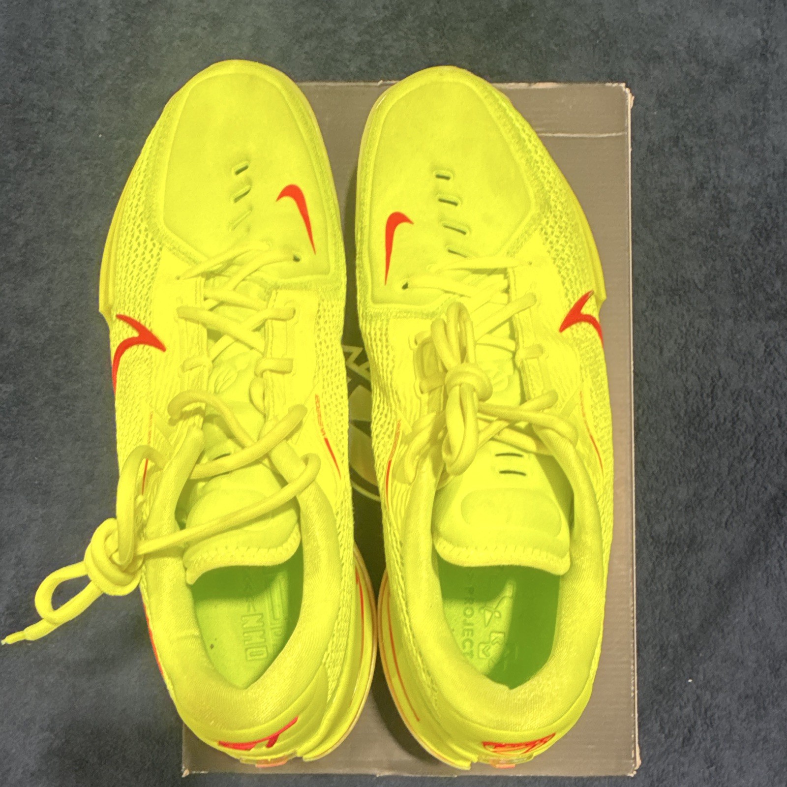 Nike Air Zoom GT Cut Men’s Low Top Athletic Sneakers Lace Up Yellow/Red
