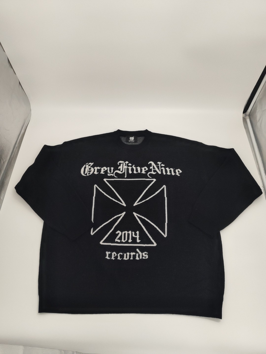 G59 Sweater Mens Large Black Knit Grey Five Nine 2014 Suicideboys Extra Large