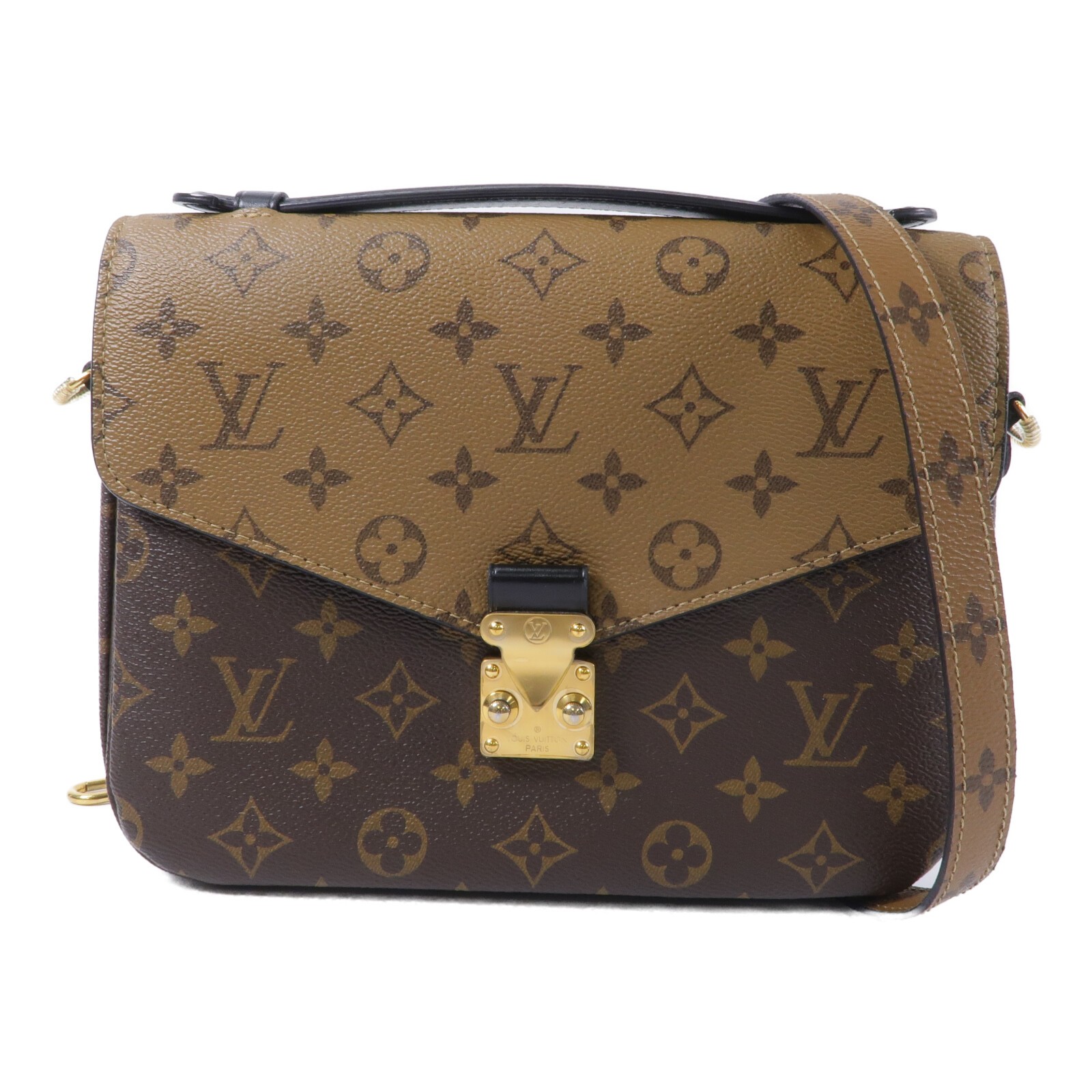 LOUIS VUITTON LV Pochette Metis 2 Way Shoulder Bag M44876 Monogram Reverse Brown