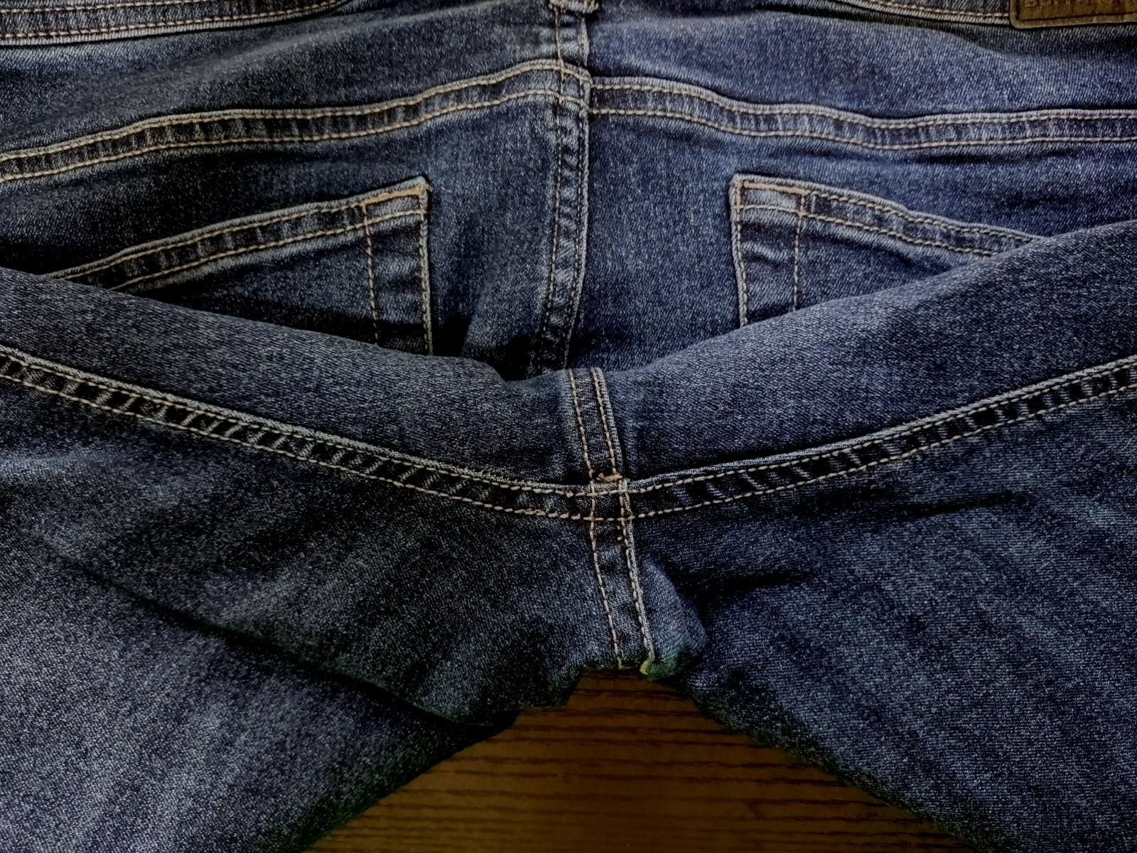 Buffalo David Bitton Men’s Jeans 34×32 Indigo Max X Skinny Stretch Crinkled