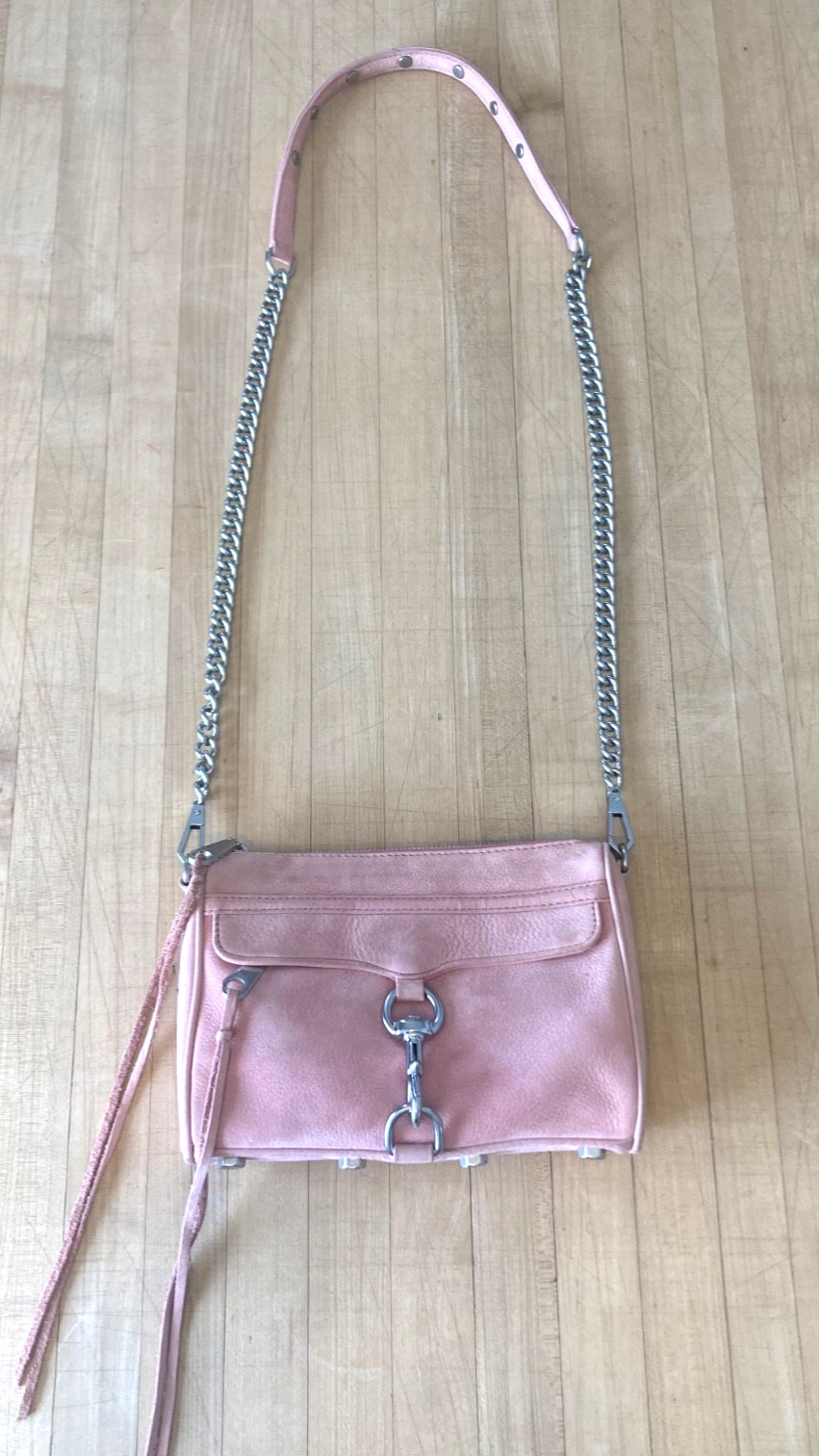 Rebecca Minkoff mini MAC Crossbody Pink Suede