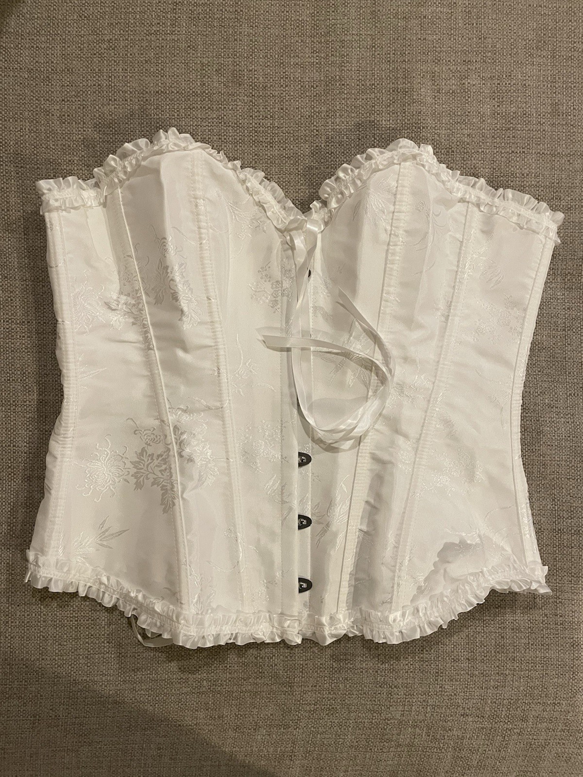 Adjustable Corset Women’s Size M Brilliant White Boned