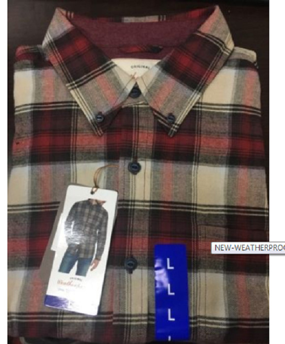 Weatherproof Vintage Men’s Lightweight Plaid Flannel Long Sleeves Shirt