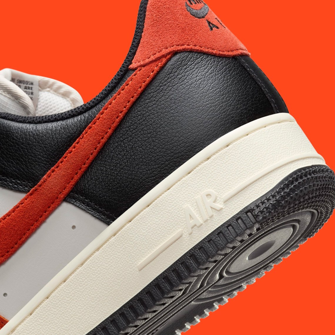 Nike Air Force 1 ’07 LV8 Low Black Vintage Coral Orange Phantom Nby HQ4987-010