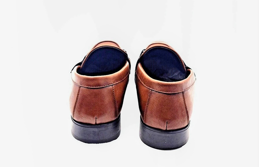 Calvin Klein Men’s Malcome Tan Bit Loafers Slip-On Shoes Size 9.5 M Preppy Style