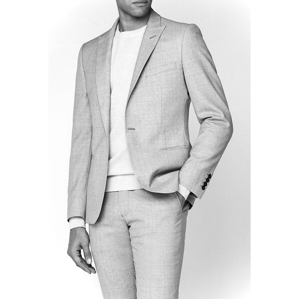 BEN SHERMAN | 36 x 28 | Mohair Light Grey Lightweight Tailored Slacks MSRP$179