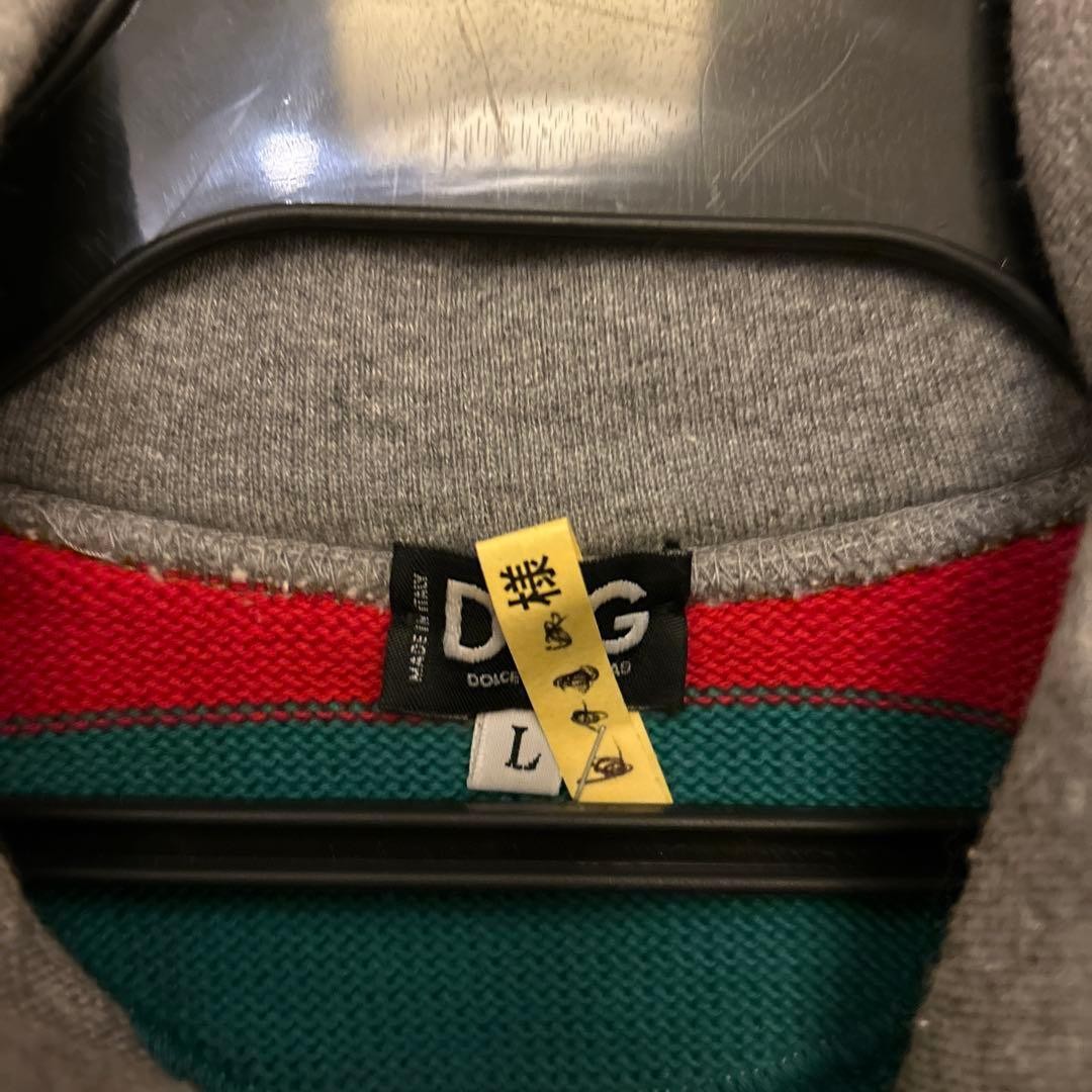 Excellent Condition DOLCE AND GABBANA Zip up Hoodie Top Gray Green from Japan