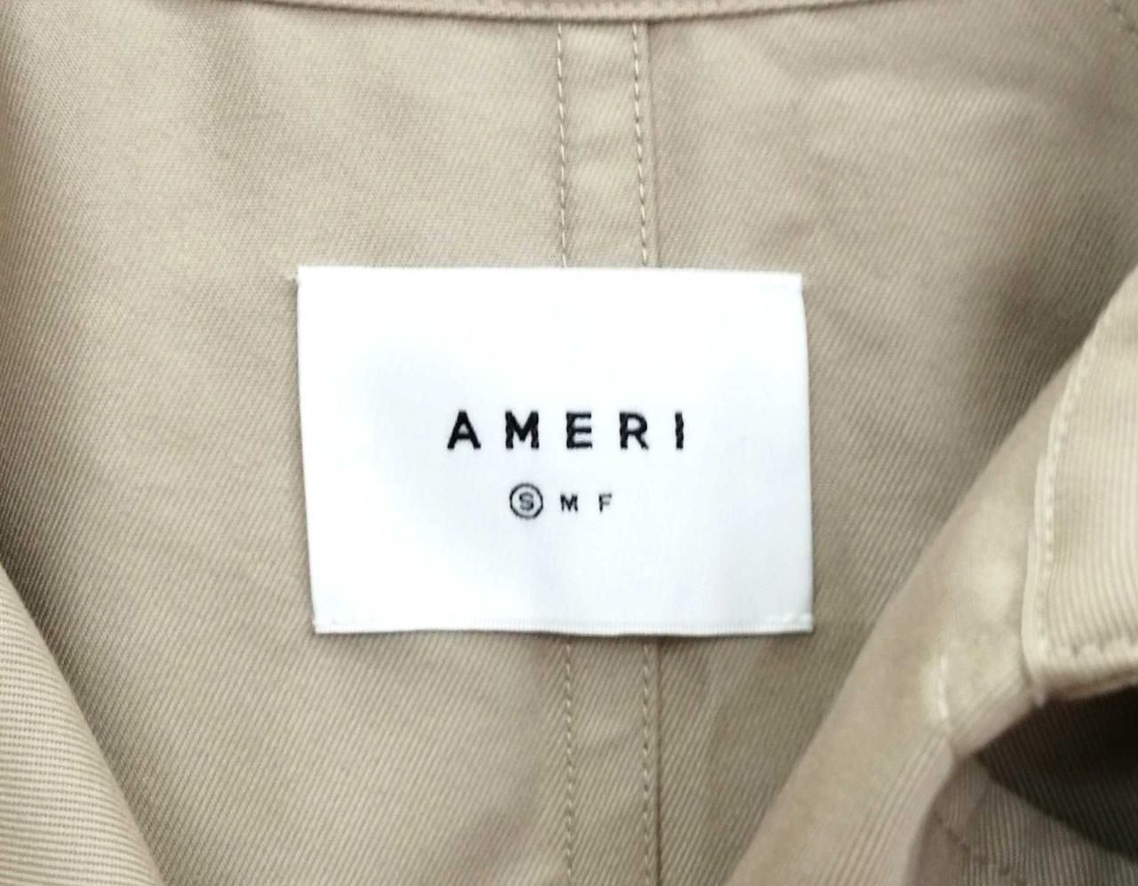 AMERI Trench Multiway Long Vest BEG X BLK 01410740200 Used