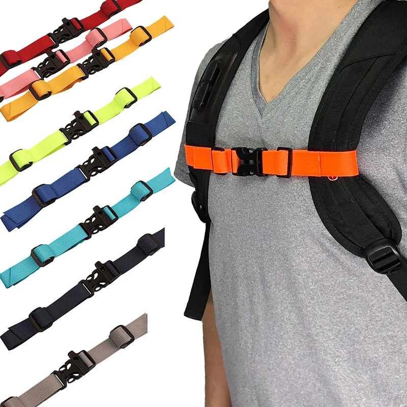 Backpack Chest Bag Strap Harness Adjustable Shoulder Strap for Bag Outdoor Campi