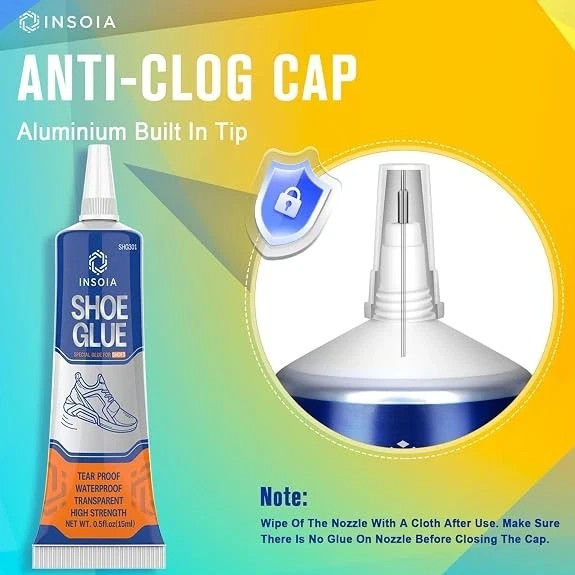 Shoe Glue Sole Repair Kit, Heavy Duty Shoe Adhesive, Waterproof, Flexible, Clear