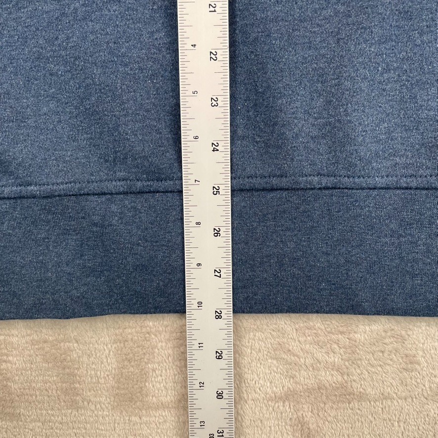 Burberry Brit Nova Check 1/4 Zip Sweater Men XL Heather Blue Embroidered Logo