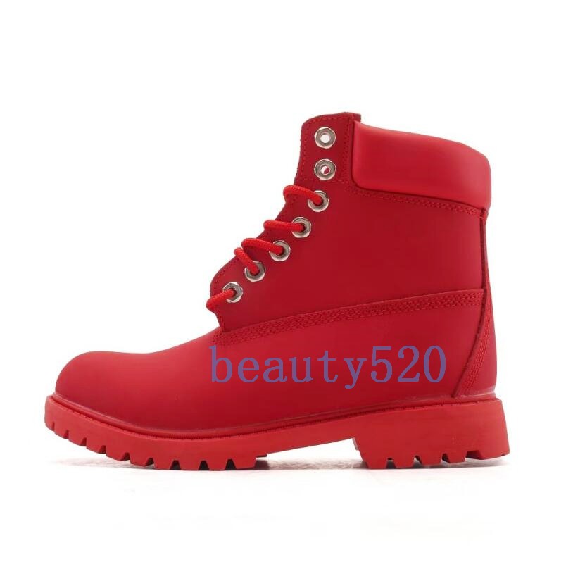 Mens Classic Leather Slip Waterproof Boot Durable Work Shoes Outdoor Ankle Boots
