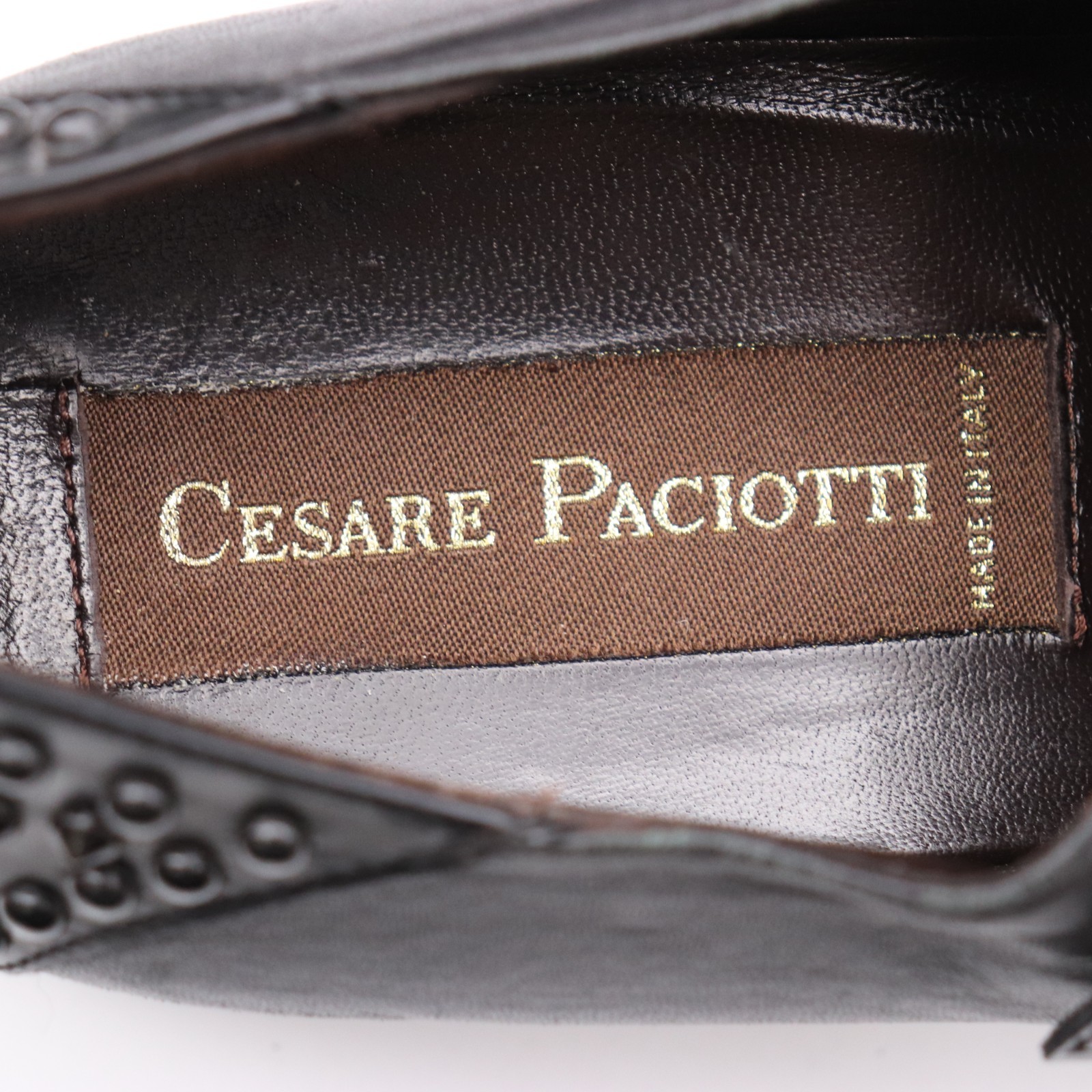 Cesare Paciotti Double Monk Men’s Size UK 8 US 9 Black Leather Studded