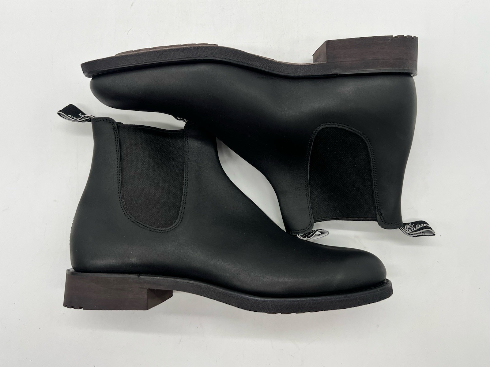 R.M Williams Gardner Men UK Sz 10.5 Sz US 11.5 Black Leather Chelsea Boots Shoes