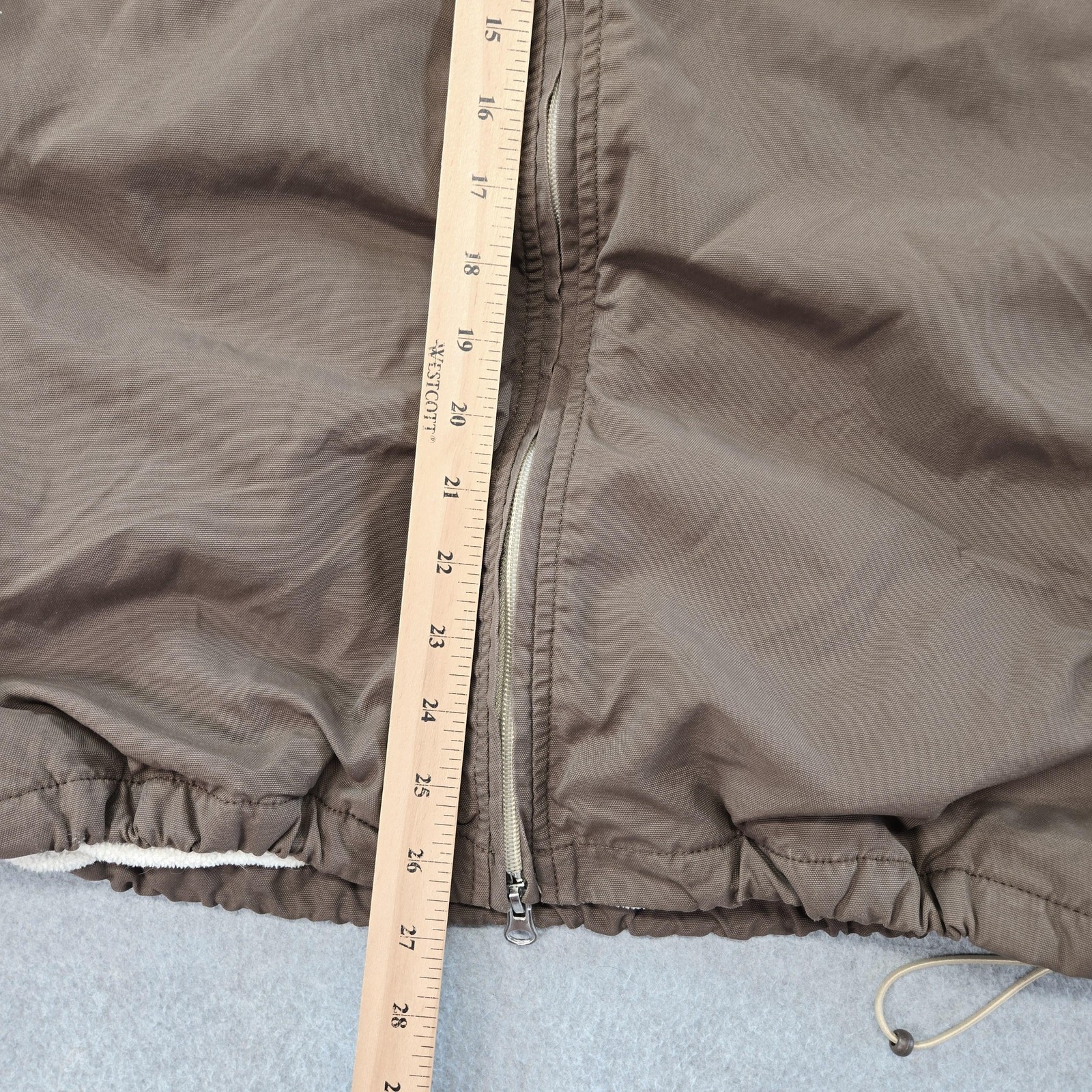 Dunkin’ Donuts Jacket Mens 2XL Brown Windbreaker Lined Insulated Pockets Logo
