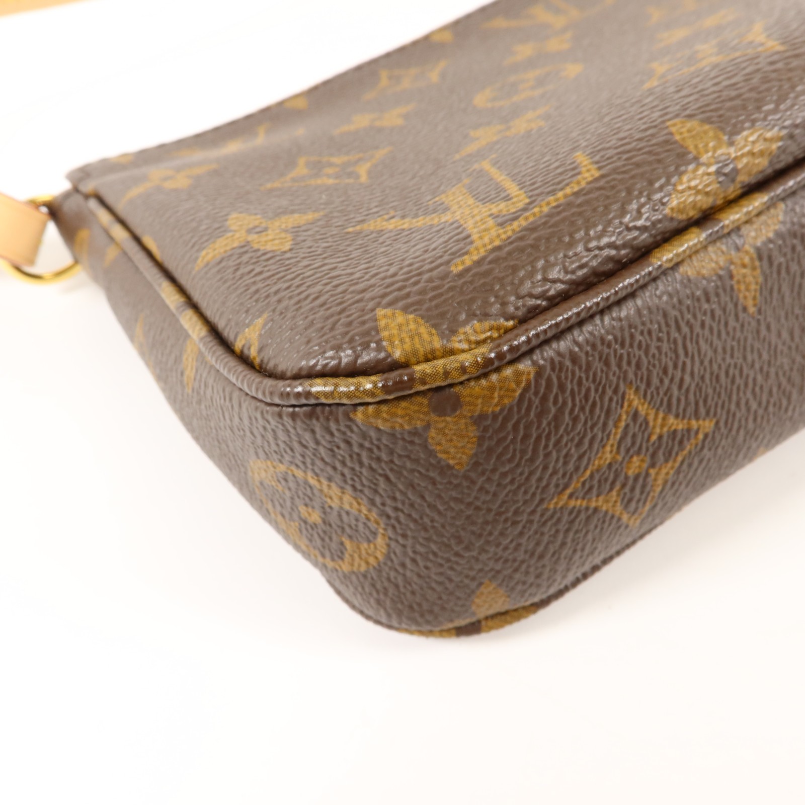 LOUIS VUITTON LV GHW Pochette Accessoires Pouch M40712 Monogram Brown